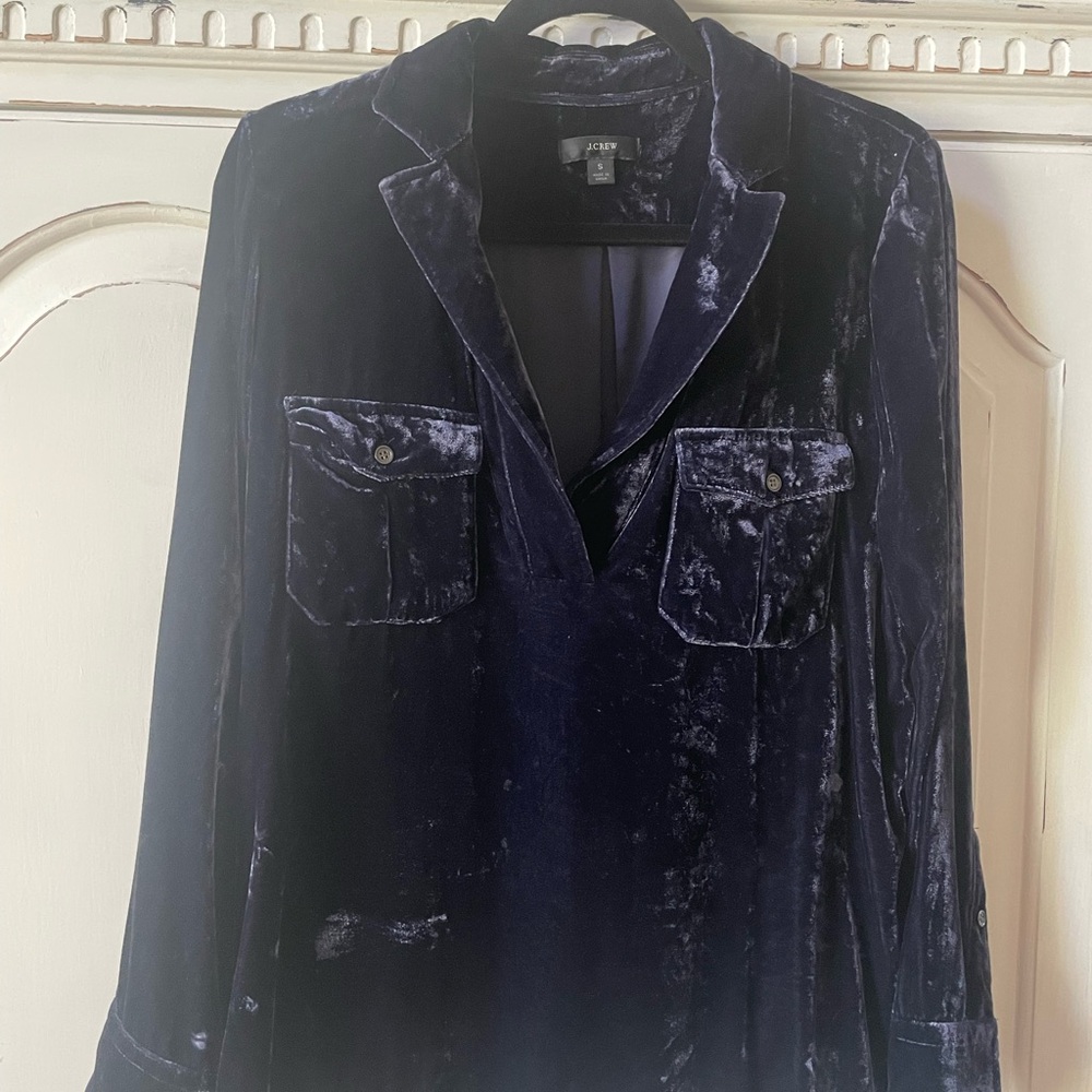 J CREW Classic-fit shirt in Drapey Velvet